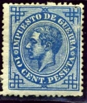 Stamps Spain -  Alfonso XII. Impuesto de Guerra