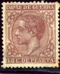 Stamps Europe - Spain -  Alfonso XII. Impuesto de Guerra