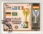 Stamps United Arab Emirates -  64  SHARJAH. Munich-72