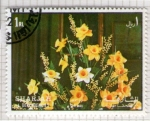Stamps United Arab Emirates -  75  SHARJAH. Adorno floral