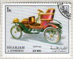 Stamps United Arab Emirates -  78  SHARJAH. Coche de época