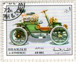 Stamps United Arab Emirates -  83  SHARJAH. Coche de época