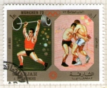 Stamps United Arab Emirates -  92  SHARJAH. Munich-72