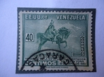 Stamps Venezuela -  EE.UU de Venezuela-Simón Bolívar-Traslado de la Estatua  del Líbertador en Nueva York, 19 de Febrero