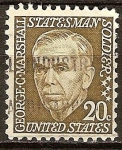 Stamps United States -  George C. Marshall 