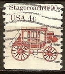 Stamps United States -  Carruaje de 1890.