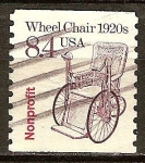 Stamps United States -  Silla de ruedas de la década de 1920.