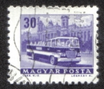 Stamps Hungary -  autobús de turismo