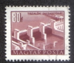 Stamps Hungary -  presa Tiszalök