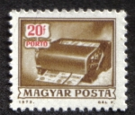 Stamps Hungary -  Franqueo adeudado, máquina de cancelación de giros postales