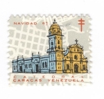Stamps : America : Venezuela :  Navidad 67.Catedral de Caracas
