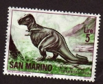 Stamps San Marino -  Tyranosaurus