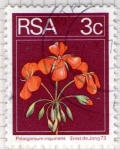 Stamps South Africa -  6 Pelargonium inquinans