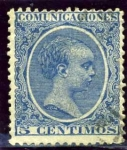 Stamps Spain -  Alfonso XIII. Tipo pelon