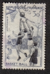 Stamps France -  Basket Ball