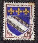 Sellos de Europa - Francia -  Escudo de Armas, Troyes