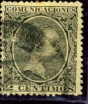 Stamps Spain -  Alfonso XIII. Tipo pelon