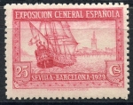 Stamps Spain -  ESPAÑA 440 PRO EXPOSICIONES DE SEVILLA Y BARCELONA