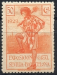 Stamps Spain -  ESPAÑA 443 PRO EXPOSICIONES DE SEVILLA Y BARCELONA