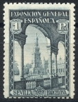 Stamps Spain -  ESPAÑA 444 PRO EXPOSICIONES DE SEVILLA Y BARCELONA