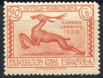 Stamps Spain -  ESPAÑA 447 PRO EXPOSICIONES DE SEVILLA Y BARCELONA