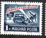 Stamps Hungary -  Las Luces de la Bicicleta!