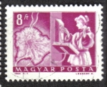 Stamps Hungary -  Mapa de Budapest y teléfono automático