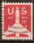 Stamps United States -  Silueta de Jet Airliner.