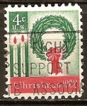Stamps United States -  Navidad 1962.