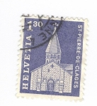 Stamps Switzerland -  St Pierre de Clages