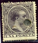 Stamps Spain -  Alfonso XIII. Tipo pelon