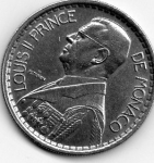 monedas de Europa - M�naco -  luisII
