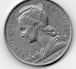 monedas de Europa - Francia -  reunion