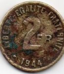 monedas del Mundo : Europa : Francia :  liberti egalite