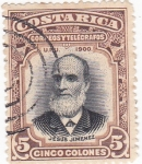 Stamps Costa Rica -  UPU 1900- Presidente Jesús Jimenez