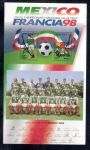 Stamps : America : Mexico :  México en el Campeonato Mundial de Fútbol Francia 98