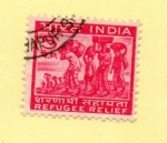 Stamps India -  refugee relief