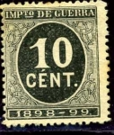 Stamps Spain -  Cifras. Impuesto de Guerra