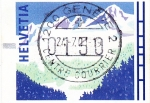 Stamps Switzerland -  Paisaje alpino