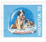 Stamps Switzerland -  Bola de nieve navideña