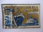 Stamps Colombia -  Barranquilla Puerto de Oro