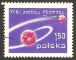 Stamps Poland -  2353 -  XX anivº de la conquista del espacio cósmico