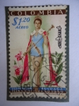 Stamps Colombia -  Luz Marina Zuluaga - Miss Universo 1959 (Unificado)