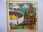 Stamps Colombia -  Feria de Manizales - Catedral.