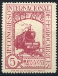 Stamps Spain -  ESPAÑA 471 XI CONGRESO INTERNACIONAL DE FERROCARRILES