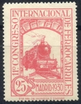 Stamps Spain -  ESPAÑA 475 XI CONGRESO INTERNACIONAL DE FERROCARRILES