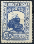 Stamps Spain -  ESPAÑA 477 XI CONGRESO INTERNACIONAL DE FERROCARRILES