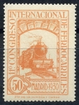 Stamps Spain -  ESPAÑA 478 XI CONGRESO INTERNACIONAL DE FERROCARRILES