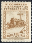 Stamps Spain -  ESPAÑA 481 XI CONGRESO INTERNACIONAL DE FERROCARRILES