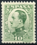 Stamps Spain -  ESPAÑA 492 ALFONSO XIII TIPO VAQUER DE PERFIL